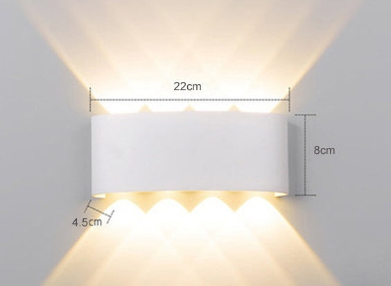 Led Wall Lamp Bedroom Bedside Lamp Garden Decoration Living Room Background Wall Lamp Waterproof Outdoor Spotlight