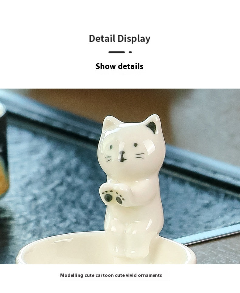 High Temperature Resistant Ceramic Ornaments Incense Candle Holder